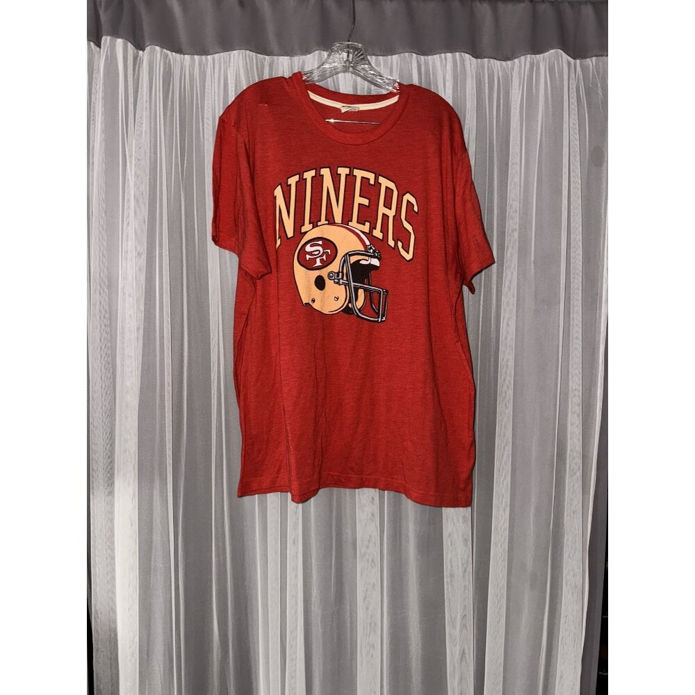 San Francisco 49ers Red T-Shirt By Homage XXL Soft Cotton Blend Crewneck